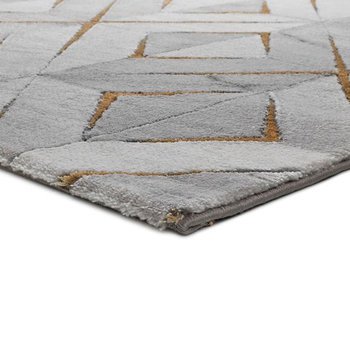 Alfombras Polipropileno HEAT-SET + Poliéster Alfombra geométrica mármol gris 200x290